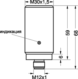 Габаритный чертеж датчика Siemens SIEMENS 3RG4124-3AB00, габаритный чертеж датчика